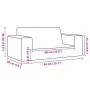 Sofá para niños de 2 plazas de felpa suave color crema by , Baby and Toddler Furniture - Ref: Foro24-4104781, Price: 45,97 €,...