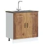 Mueble bajo para fregadero Kalmar madera vieja 80x46x81,5 cm von , Küchenschränke - Ref: Foro24-853455, Preis: 78,26 €, Rabat...