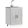 Mueble bajo para fregadero Kalmar gris hormigón 60x46x81,5 cm de , Armarios de cocina - Ref: Foro24-853441, Precio: 71,91 €, ...