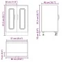 Mueble bajo para fregadero Kalmar gris hormigón 60x46x81,5 cm de , Armarios de cocina - Ref: Foro24-853441, Precio: 71,91 €, ...