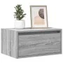 Mesitas de noche de pared con luces LED 2 unidades gris Sonoma von , TV-Möbel - Ref: Foro24-860222, Preis: 94,57 €, Rabatt: %