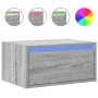 Mesitas de noche de pared con luces LED 2 unidades gris Sonoma von , TV-Möbel - Ref: Foro24-860222, Preis: 94,57 €, Rabatt: %