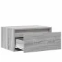 Mesitas de noche de pared con luces LED 2 unidades gris Sonoma von , TV-Möbel - Ref: Foro24-860222, Preis: 94,57 €, Rabatt: %