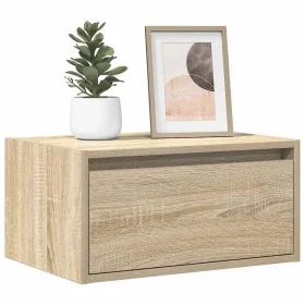 Mesita de noche de pared con luces LED roble Sonoma von , TV-Möbel - Ref: Foro24-860215, Preis: 54,39 €, Rabatt: %