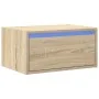 Mesita de noche de pared con luces LED roble Sonoma von , TV-Möbel - Ref: Foro24-860215, Preis: 54,39 €, Rabatt: %