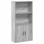Estantería madera de ingeniería gris sonoma 60x24x120 cm by , Bookcases and shelves - Ref: Foro24-860423, Price: 70,33 €, Dis...