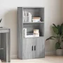 Estantería madera de ingeniería gris sonoma 60x24x120 cm by , Bookcases and shelves - Ref: Foro24-860423, Price: 70,33 €, Dis...