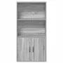 Estantería madera de ingeniería gris sonoma 60x24x120 cm by , Bookcases and shelves - Ref: Foro24-860423, Price: 70,33 €, Dis...