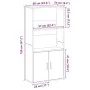 Estantería de madera de ingeniería gris hormigón 60x24x120 cm von , Bücherregale und Regale - Ref: Foro24-860421, Preis: 68,4...