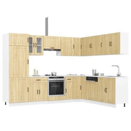 Mueble cocina Lucca roble sonoma 14 pzas madera contrachapada von , Küchenschränke - Ref: Foro24-3314984, Preis: 989,96 €, Ra...