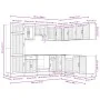 Mueble cocina Lucca roble ahumado 14 pzas madera contrachapada von , Küchenschränke - Ref: Foro24-3314986, Preis: 1,00 €, Rab...