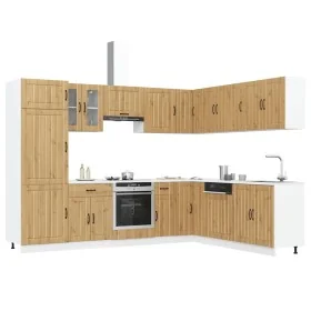 Mueble de cocina Lucca 14 piezas artesanal roble by , Kitchen cabinets - Ref: Foro24-3314990, Price: 1,00 €, Discount: %