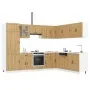 Mueble de cocina Lucca 14 piezas artesanal roble de , Armarios de cocina - Ref: Foro24-3314990, Precio: 1,00 €, Descuento: %