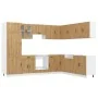 Mueble de cocina Lucca 14 piezas artesanal roble de , Armarios de cocina - Ref: Foro24-3314990, Precio: 1,00 €, Descuento: %