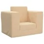 Sofá cama infantil felpa suave color crema by , Baby and Toddler Furniture - Ref: Foro24-4104805, Price: 36,86 €, Discount: %