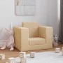 Sofá cama infantil felpa suave color crema by , Baby and Toddler Furniture - Ref: Foro24-4104805, Price: 36,86 €, Discount: %
