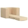 Sofá cama infantil felpa suave color crema by , Baby and Toddler Furniture - Ref: Foro24-4104805, Price: 36,86 €, Discount: %