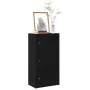 Librería de madera contrachapada roble negro 40x24x77 cm de , Librerías y estanterías - Ref: Foro24-860365, Precio: 53,62 €, ...