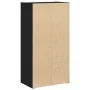 Librería de madera contrachapada roble negro 40x24x77 cm de , Librerías y estanterías - Ref: Foro24-860365, Precio: 53,62 €, ...
