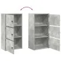 Estantería de madera de ingeniería gris hormigón 40x24x77 cm by , Bookcases and shelves - Ref: Foro24-860367, Price: 52,82 €,...