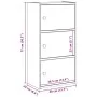 Estantería de madera de ingeniería gris hormigón 40x24x77 cm by , Bookcases and shelves - Ref: Foro24-860367, Price: 52,82 €,...