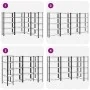 Estanterías de 5 baldas 4 uds madera contrachapada y acero azul by , Industrial shelving - Ref: Foro24-3307593, Price: 172,91...