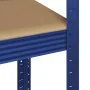 Estanterías de 5 baldas 4 uds madera contrachapada y acero azul by , Industrial shelving - Ref: Foro24-3307593, Price: 172,91...