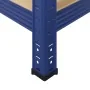 Estanterías de 5 baldas 4 uds madera contrachapada y acero azul by , Industrial shelving - Ref: Foro24-3307593, Price: 172,91...
