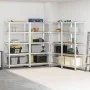 Estanterías resistentes 5 niveles 4 uds contrachapada y acero by , Industrial shelving - Ref: Foro24-3307598, Price: 219,58 €...