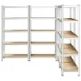 Estanterías resistentes 5 niveles 4 uds contrachapada y acero by , Industrial shelving - Ref: Foro24-3307598, Price: 219,58 €...