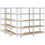 Estanterías resistentes 5 niveles 4 uds contrachapada y acero by , Industrial shelving - Ref: Foro24-3307598, Price: 219,58 €...