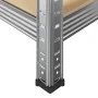 Estanterías resistentes 5 niveles 4 uds contrachapada y acero by , Industrial shelving - Ref: Foro24-3307598, Price: 219,58 €...