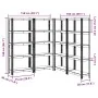 Estantes de almacenamiento de 5 capas 4 uds von , Industrieregale - Ref: Foro24-3307585, Preis: 117,14 €, Rabatt: %