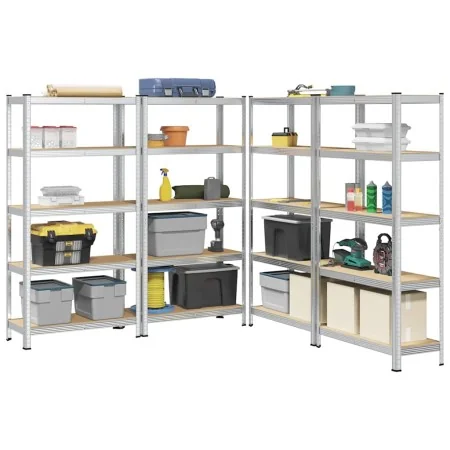 Estantes de almacenamiento de 5 capas 4 uds by , Industrial shelving - Ref: Foro24-3307591, Price: 153,39 €, Discount: %