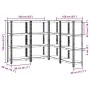 Estantes de almacenamiento de 4 capas 4 uds by , Industrial shelving - Ref: Foro24-3307579, Price: 114,82 €, Discount: %