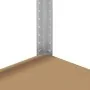 Juego de 2estantes 5niveles acero plateado y madera industrial by , Industrial shelving - Ref: Foro24-3307617, Price: 75,81 €...
