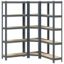 Juego 3 estantes 5 niveles acero antracita y madera industrial von , Industrieregale - Ref: Foro24-3307622, Preis: 118,73 €, ...
