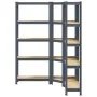 Juego 3 estantes 5 niveles acero antracita y madera industrial von , Industrieregale - Ref: Foro24-3307622, Preis: 118,73 €, ...