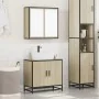 Set de muebles de baño 2 pzas madera contrachapada roble Sonoma by , Bathroom furniture - Ref: Foro24-3300886, Price: 142,16 ...
