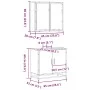 Set de muebles de baño 2 pzas madera contrachapada roble Sonoma by , Bathroom furniture - Ref: Foro24-3300886, Price: 142,16 ...