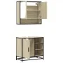 Set de muebles de baño 2 pzas madera contrachapada roble Sonoma von , Badezimmermöbel - Ref: Foro24-3300936, Preis: 149,58 €,...