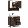 Set de muebles baño 2 pzas madera contrachapada marrón roble von , Badezimmermöbel - Ref: Foro24-3300929, Preis: 163,65 €, Ra...