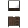 Set de muebles baño 2 pzas madera contrachapada marrón roble von , Badezimmermöbel - Ref: Foro24-3300929, Preis: 163,65 €, Ra...