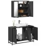 Juego de muebles de baño 2 pzas madera contrachapada negro de , Muebles de baño - Ref: Foro24-3300890, Precio: 167,21 €, Desc...