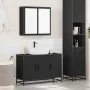 Juego de muebles de baño 2 pzas madera contrachapada negro de , Muebles de baño - Ref: Foro24-3300890, Precio: 167,21 €, Desc...