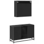 Juego de muebles de baño 2 pzas madera contrachapada negro de , Muebles de baño - Ref: Foro24-3300890, Precio: 167,21 €, Desc...