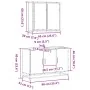 Juego de muebles de baño 2 pzas madera contrachapada negro de , Muebles de baño - Ref: Foro24-3300890, Precio: 167,21 €, Desc...