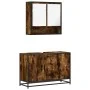 Set de muebles baño 2 pzas madera contrachapada roble ahumado von , Badezimmermöbel - Ref: Foro24-3300922, Preis: 161,10 €, R...