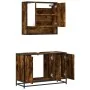 Set de muebles baño 2 pzas madera contrachapada roble ahumado von , Badezimmermöbel - Ref: Foro24-3300922, Preis: 161,10 €, R...