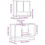 Set de muebles baño 2 pzas madera contrachapada roble ahumado von , Badezimmermöbel - Ref: Foro24-3300922, Preis: 161,10 €, R...